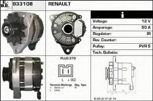 EDR 933108 - Alternator www.molydon.hr