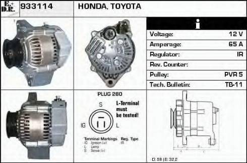 EDR 933114 - Alternator www.molydon.hr