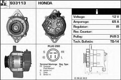 EDR 933113 - Alternator www.molydon.hr