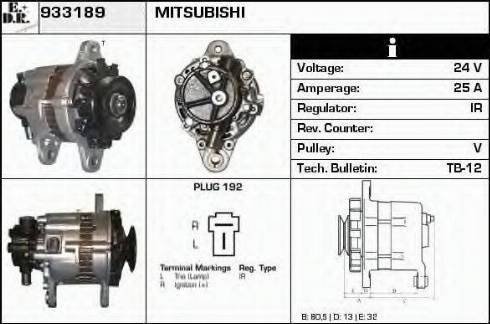 EDR 933189 - Alternator www.molydon.hr