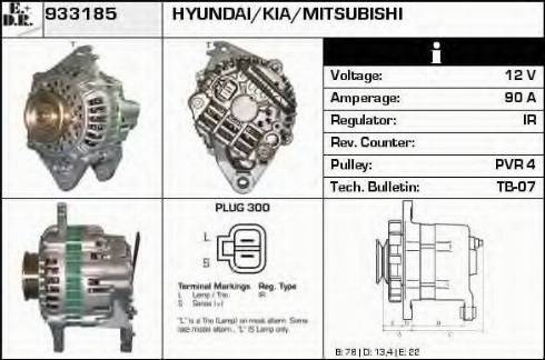 EDR 933185 - Alternator www.molydon.hr