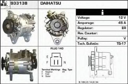 EDR 933138 - Alternator www.molydon.hr