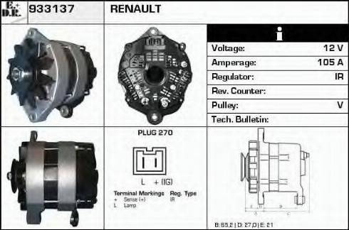 EDR 933137 - Alternator www.molydon.hr