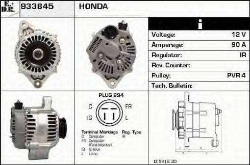 EDR 933845 - Alternator www.molydon.hr