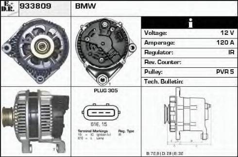 EDR 933809 - Alternator www.molydon.hr