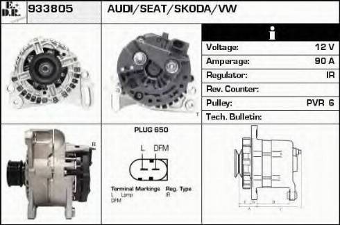 EDR 933805 - Alternator www.molydon.hr