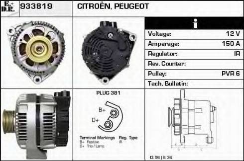 EDR 933819 - Alternator www.molydon.hr