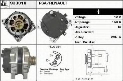 EDR 933818 - Alternator www.molydon.hr