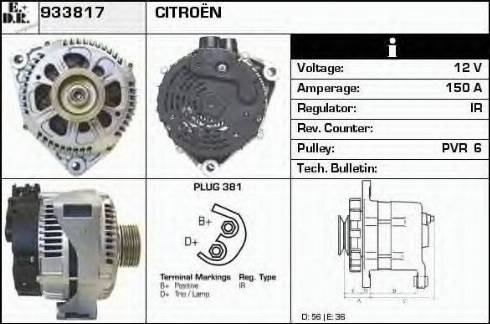 EDR 933817 - Alternator www.molydon.hr