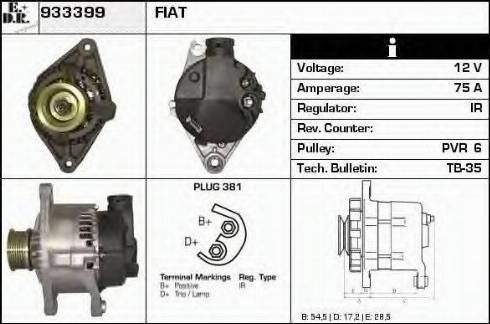 EDR 933399 - Alternator www.molydon.hr