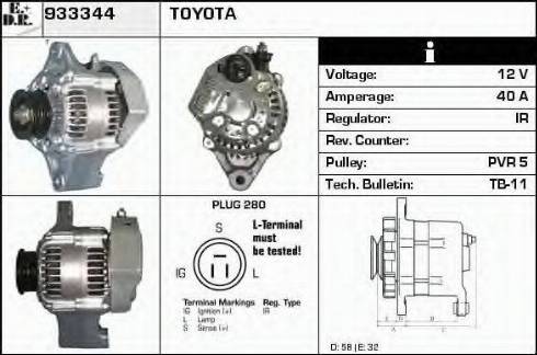 EDR 933344 - Alternator www.molydon.hr