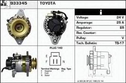 EDR 933345 - Alternator www.molydon.hr