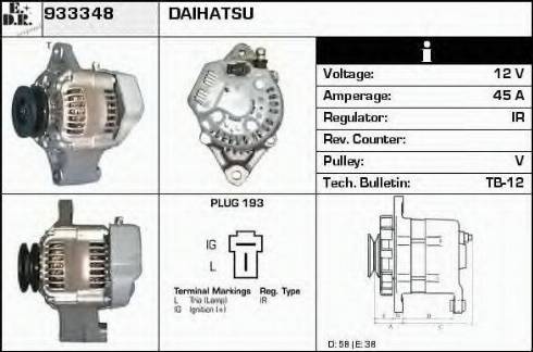 EDR 933348 - Alternator www.molydon.hr