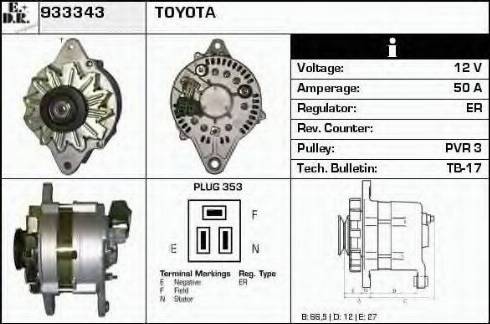 EDR 933343 - Alternator www.molydon.hr