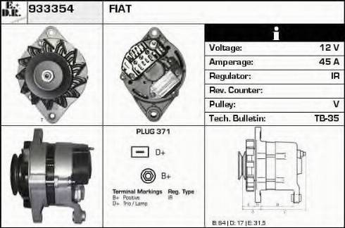 EDR 933354 - Alternator www.molydon.hr