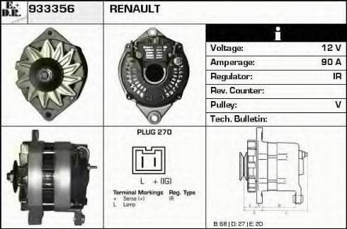 EDR 933356 - Alternator www.molydon.hr