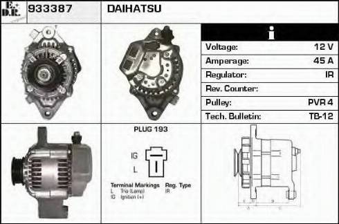 EDR 933387 - Alternator www.molydon.hr