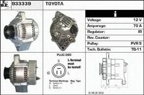 EDR 933339 - Alternator www.molydon.hr