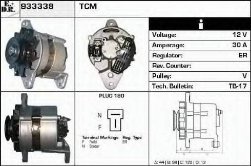 EDR 933338 - Alternator www.molydon.hr