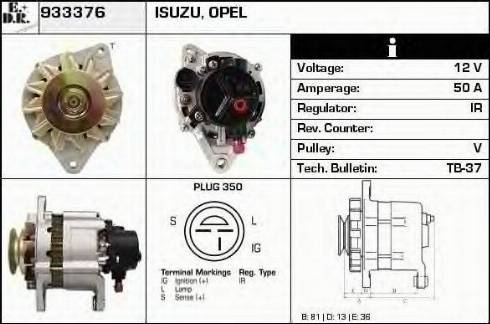 EDR 933376 - Alternator www.molydon.hr