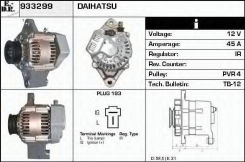 EDR 933299 - Alternator www.molydon.hr