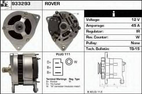 EDR 933293 - Alternator www.molydon.hr