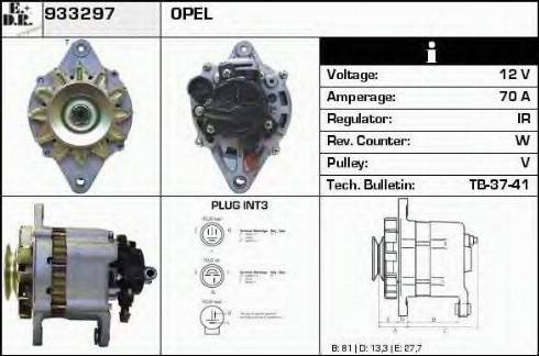 EDR 933297 - Alternator www.molydon.hr