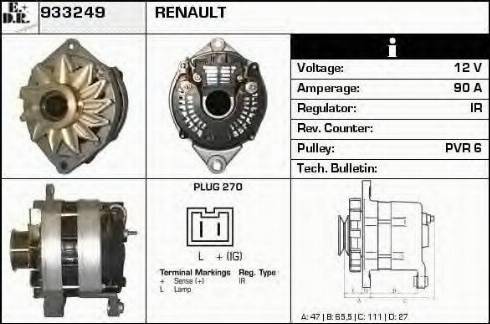 EDR 933249 - Alternator www.molydon.hr