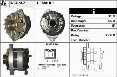 EDR 933247 - Alternator www.molydon.hr