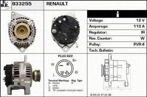 EDR 933255 - Alternator www.molydon.hr