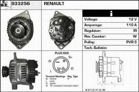 EDR 933256 - Alternator www.molydon.hr