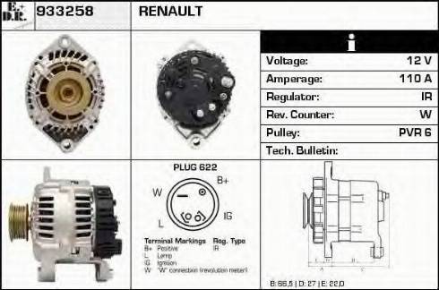 EDR 933258 - Alternator www.molydon.hr