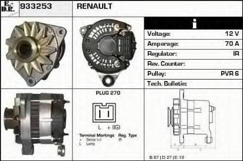 EDR 933253 - Alternator www.molydon.hr