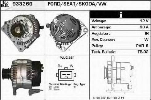 EDR 933269 - Alternator www.molydon.hr