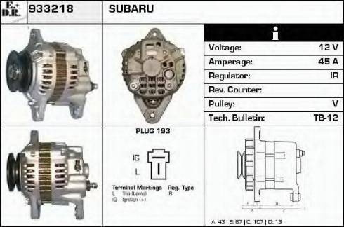 EDR 933218 - Alternator www.molydon.hr