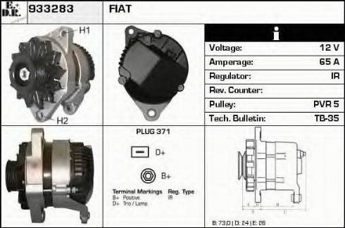 EDR 933283 - Alternator www.molydon.hr