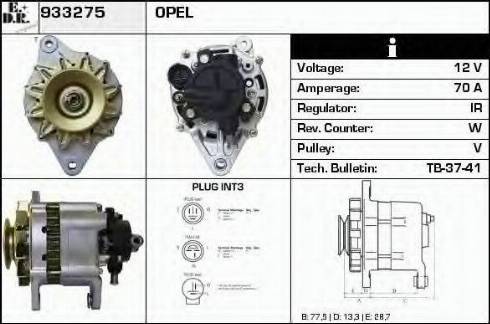 EDR 933275 - Alternator www.molydon.hr