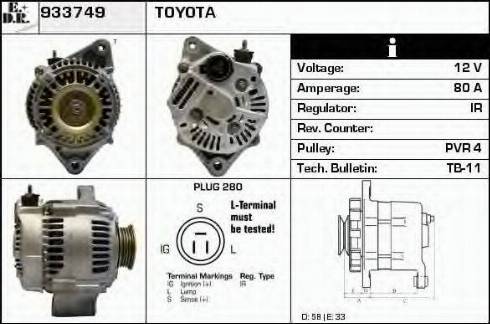 EDR 933749 - Alternator www.molydon.hr