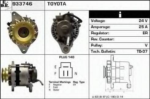 EDR 933746 - Alternator www.molydon.hr