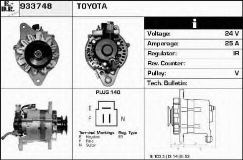 EDR 933748 - Alternator www.molydon.hr