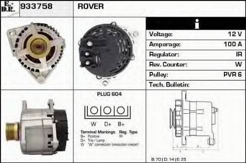 EDR 933758 - Alternator www.molydon.hr