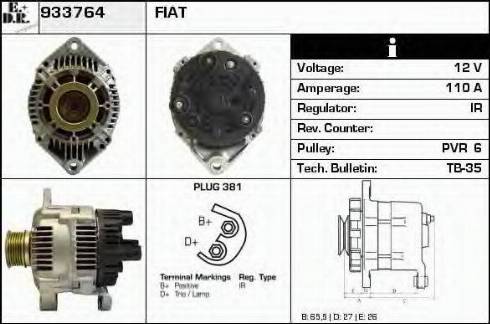 EDR 933764 - Alternator www.molydon.hr