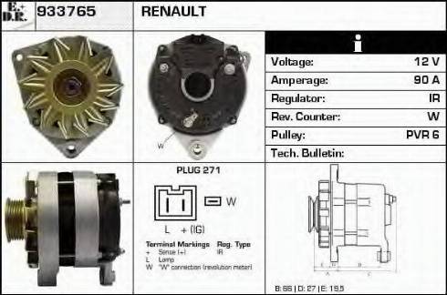 EDR 933765 - Alternator www.molydon.hr