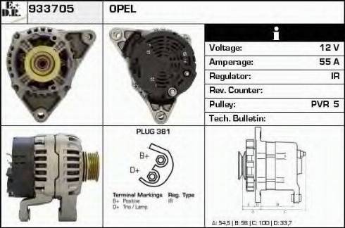 EDR 933705 - Alternator www.molydon.hr