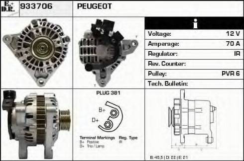 EDR 933706 - Alternator www.molydon.hr