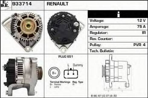 EDR 933714 - Alternator www.molydon.hr