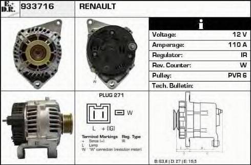 EDR 933716 - Alternator www.molydon.hr