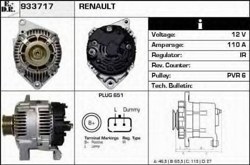 EDR 933717 - Alternator www.molydon.hr