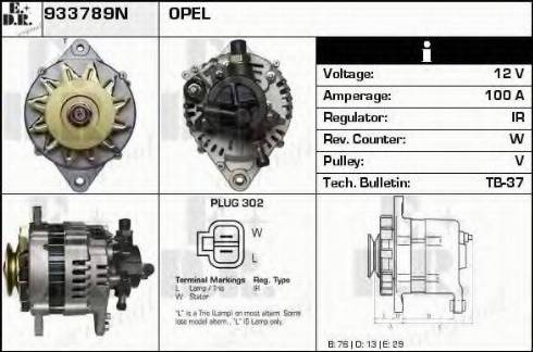 EDR 933789N - Alternator www.molydon.hr