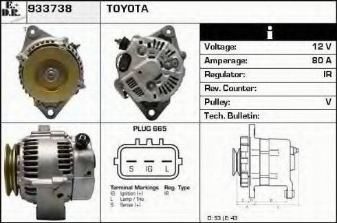 EDR 933738 - Alternator www.molydon.hr